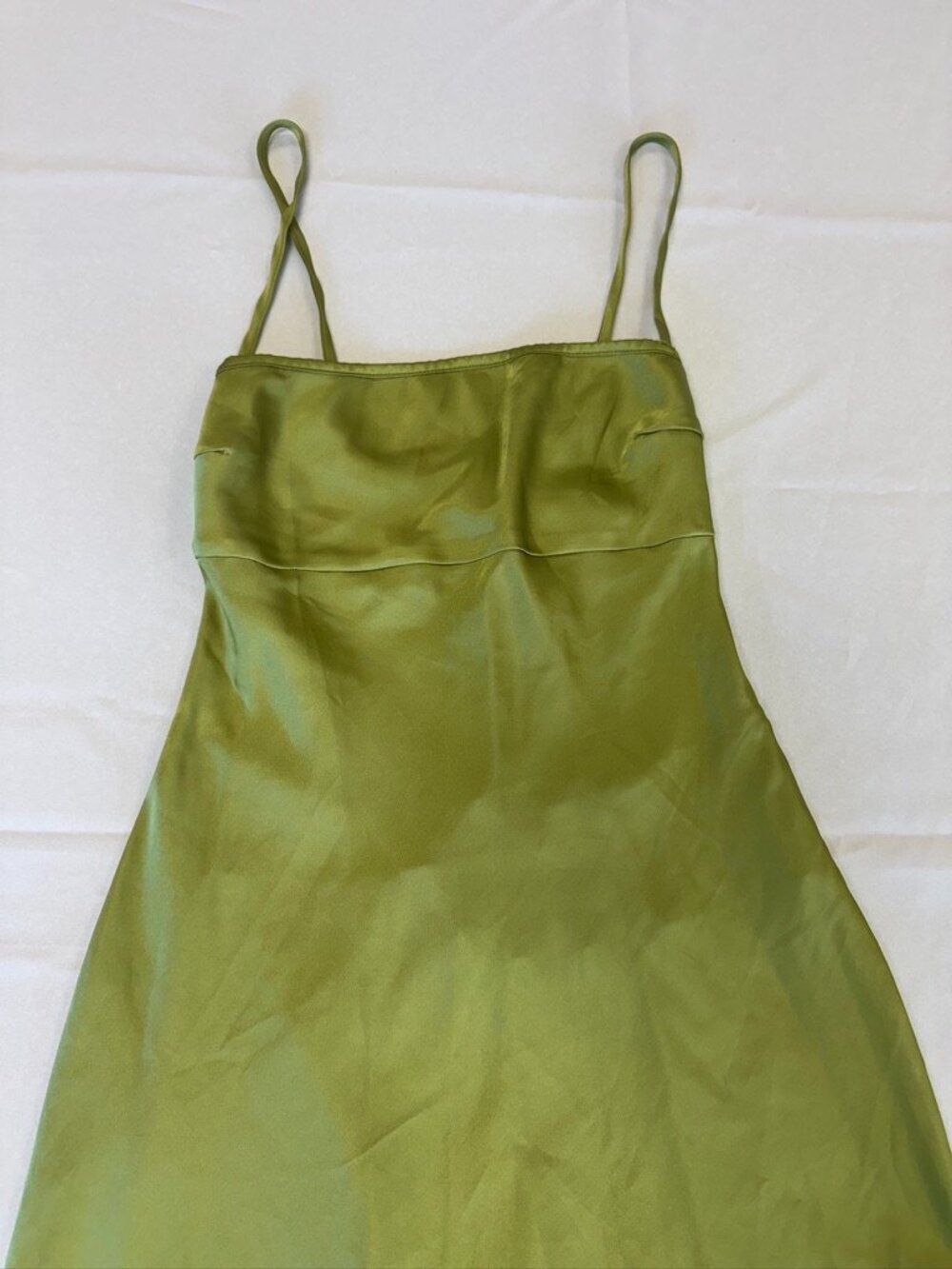 Princess Polly Leyana Maxi Dress Green Satin Size 6 - Picture 5 of 15